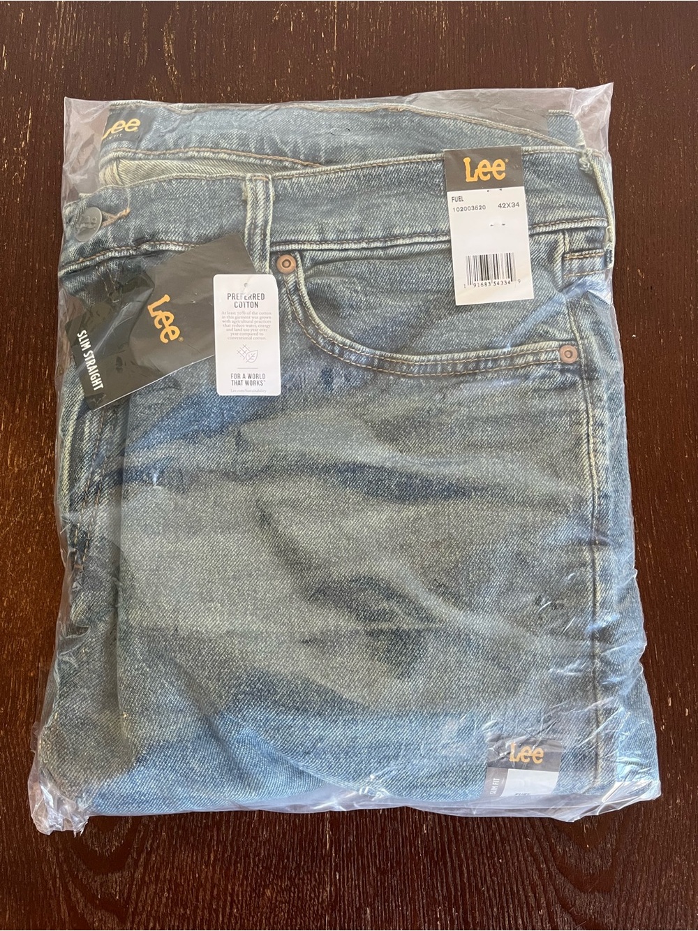Men’s Lee Light Blue Denim Jeans - Packaged